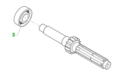 Kugellager Primärwelle 6204 Z C3. # 03011`